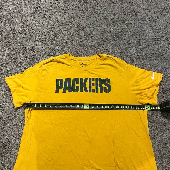 Men’s Yellow Nike XXL NFL Green Bag Packers Tee Shirt - Picture 4 of 5